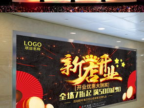 大氣新店開業(yè)慶典海報(bào)與會(huì)展策劃指南